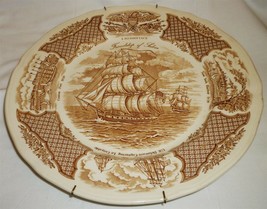 ALFRED MEAKIN STAFFORDSHIRE ENGLAND FIRE WINDS 10.5&quot; PLATE HISTORICAL SC... - £9.43 GBP