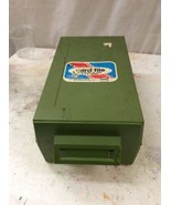 Olive Green Self Stacking Card File Sterling Borden 10x6x4 - $566.69 MXN