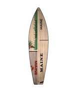 Maine License Plate Design Novelty Metal Surfboard Sign SB-448 - £19.94 GBP