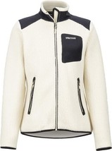 allbrand365 designer Womens Wiley Fleece Jacket Size X-Small Color Cream/Black - £107.56 GBP