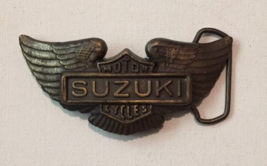 SUZUKI MOTOR CYCLES BELT BUCKLE WINGS - $15.79
