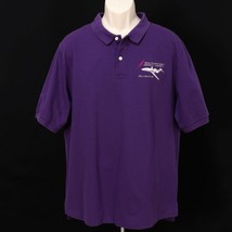 Sino Swearingen SJ30-2 Mens VTG Polo Shirt XL Purple Aircraft Company Airplane - $35.61