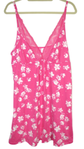 Joyspun Pink Floral Lace Trimmed Chemise Size Large - £11.54 GBP