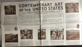 1940 NY WORLD&#39;S FAIR Contemporary Art of the United States tabloid newsp... - $14.84