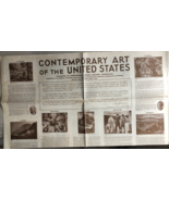 1940 NY WORLD&#39;S FAIR Contemporary Art of the United States tabloid newsp... - $280.41 MXN