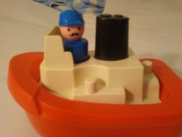 vintage Fisher Price boat 945 with Captain - £18.75 GBP