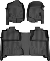 SMARTLINER Floor Mats 2 Row Liner Set Black Compatible With 2007-2013 Si... - $2,997.47 MXN