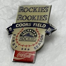 Colorado Rockies 1995 First Season Coca-Cola Coors Field MLB Lapel Hat Pin - £4.58 GBP