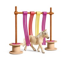 Schleich Farm World, Horse Toy for Girls and Boys, Pony Curtain Obstacle Playset - £18.37 GBP
