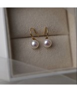 White Pearl Dangle Drop Earrings for Women - £8.75 GBP