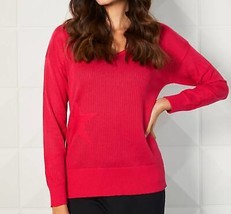 French Kyss lightweight v-neck star top in Rose - size S - £42.20 GBP