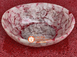 Natural Rose Quartz Top Bathroom Washbasin/Sink Decorative Living Room S... - $1,196.31+