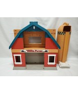 VINTAGE HUGE 1995 Tonka Farms Playset 27x22x10&quot; w/ Barn + Silo  - $148.49