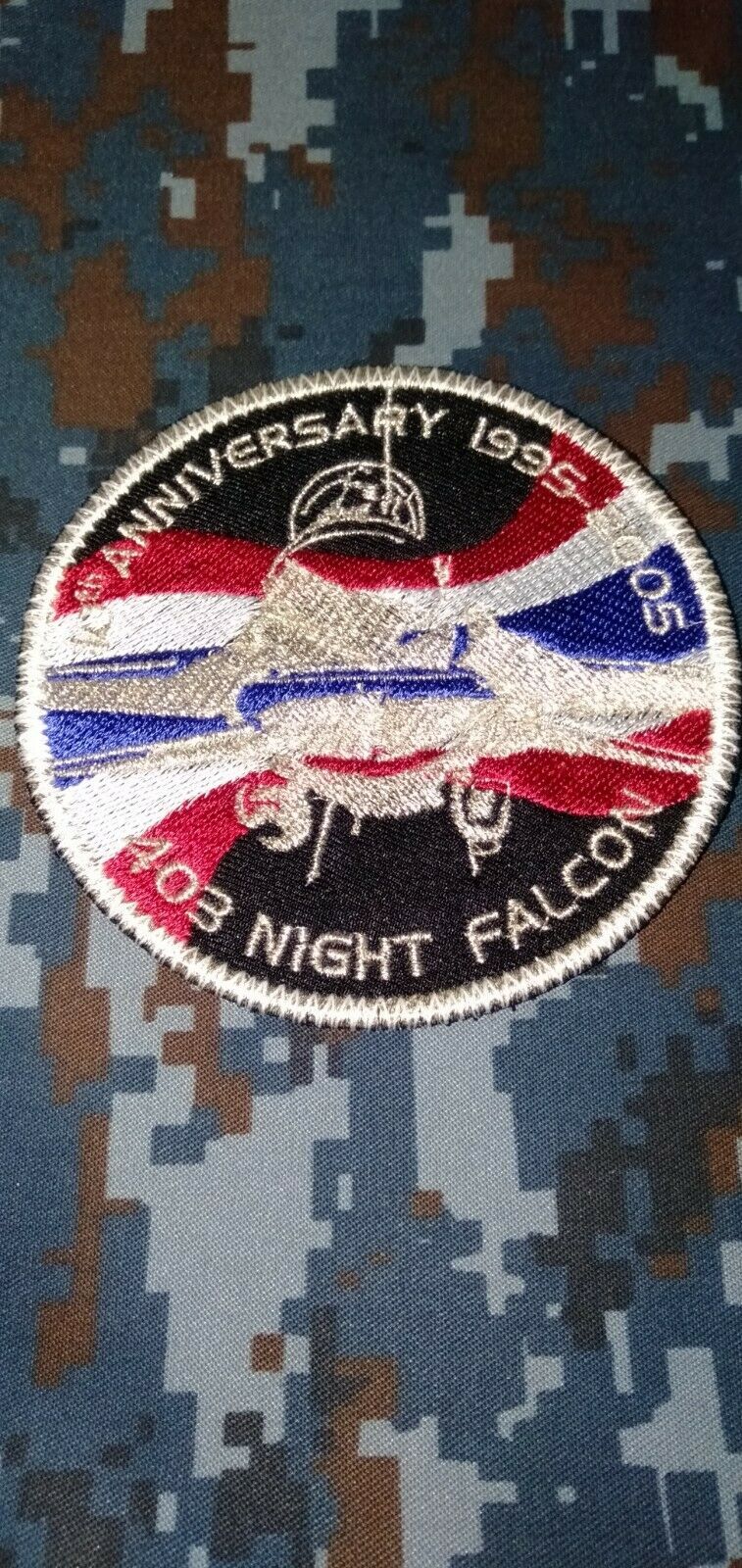 F16 10th Anniversary 1995-2005 403 NIGHT FALCON  RTAF ROYAL THAI AIR FORCE PATCH Item image 2