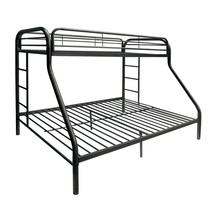 Tritan Black  Twin over Full Bunk Bed for Kid Room - £457.78 GBP