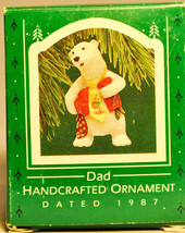 Hallmark: Dad - Polar Bear - 1987 Classic Holiday Ornament - £8.35 GBP