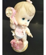 Collectible Figurine Resin BABY GIRL Rattle Shower Cake - £6.22 GBP