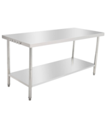 Work Prep Table Stainless Steel 72&quot;x30&quot; NSF Commercial Adjustable With H... - $572.38 CAD