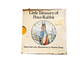 Little Treasury of Peter Rabbit by Beatrice Potter 6 book set - £15.56 GBP