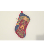 angel christmas stocking, Pier One needlepoint stockings, small vintage ... - $20.58 CAD