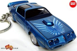  Rare Key Chain 79/1980 Blue Pontiac Trans Am Firebird Bandit Ltd Great Gift - £69.96 GBP
