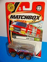 Matchbox 2002 Rescue Rookies Series #55 Dump Truck Red & Silver - $2.97