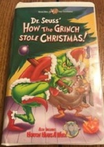 Lot: How the Grinch Stole Christmas Classic VHS Movie + McDonalds Happy Meal Toy - £11.92 GBP