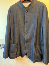 Emporio Armani Navy Knit Cotton Blend Jacket SZ IT 44 NWOT - $98.01
