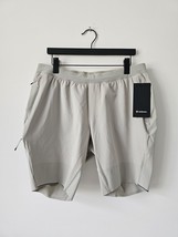 NWT LULULEMON RWLI Raw Linen Beige Surge Hybrid Shorts 9&quot; Men&#39;s XXL - $70.07