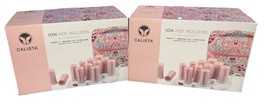 2 SETS Calista Tools Ion Hot Rollers 12 -1&quot; Short 1.25&quot; MediumClips Stan... - $710.79 MXN
