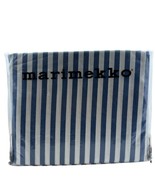 Marimekko Ajo Sheet Set Twin XL Blue White Striped 3 Pc 100% Percale Cotton - £44.41 GBP