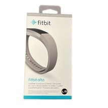 Fitbit Alta Leather Accessory Band Graphite Gray Size Large  - £3.96 GBP