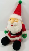 GI Musical Sitting Santa Claus Plush Stuffed Christmas Doll 20” Tall Goffa Int&#39;L - £15.76 GBP