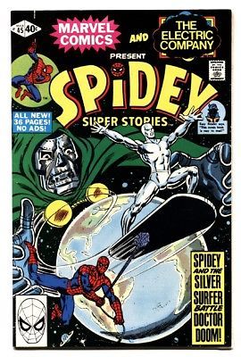Spidey Super Stories #45-Silver Surfer-Spider-Man High Grade NM- - $88.27