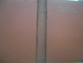 .  The Book Nobody Knows: Written by Bruce Barton, C. 1926, first edition publis - £35.38 GBP