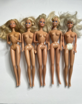 Vintage Mattel Barbie Doll Lot Of 5 No Clothes Blonde Hair - £23.88 GBP