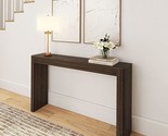 Modern Rounded Console Table (56In / 1420Mm), Walnut - $481.99