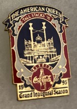 Coca Cola 1995 Tall Stacks Steamboat Collectors Lapel Pin The American Q... - $7.90