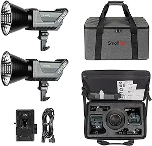 SmallRig RC 220D 2-Pack LED Video Light Kit 98700 LUX @3.3ft 5600K Conti... - $1,202.99