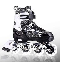 Adjustable Inline Skates Youth 10-12 Full Light Up Wheels Camo NEW IN BOX - $31.38 CAD