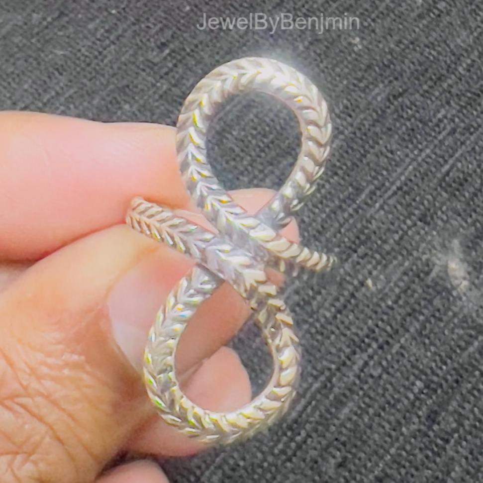 Spiral Ring, 925 Sterling Silver Ring, Wire Wrapped Ring, Silver Ring, Statement Item image 4