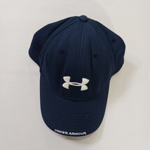 Under Armour Men's Back Fitted Blue Baseball Cap Hat Size Large  image 8