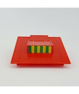 Lincoln Logs Shed Slanted Red Roof Replacement Piece Part Play Skool Toy - £7.90 GBP