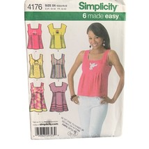 Simplicity Sewing Pattern 4176 Women&#39;s Tops Sizes 4-12 - uncut - $12.59