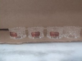 Gorham King Edward Full Lead Crystal Napkin Rings West Germany Set Of Four - $9.90