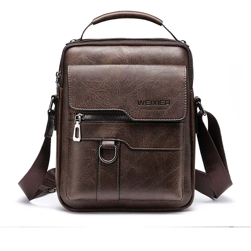 Men Crossbody Bag Men Shoulder Bags Zippers Handbags Large Capacity Arti... - $29.87