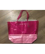 Victoria&#39;s Secret clear pink jelly beach swim bag tote New - £15.52 GBP