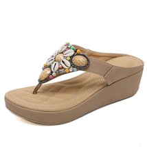 YAERNI  Flip flops woman summer clip toe sandals beach shoes women brand design  - £36.01 GBP