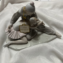 Paul Sebastian Figurine CLOSING SCENE Harlequin Clown &amp; Ballerina Porcelain - $29.65