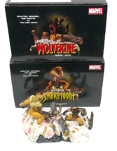 Wolverine VS Sabretooth DF Bloody Battle Diorama 2 Pc Statue Set w Boxes *READ* - £275.02 GBP